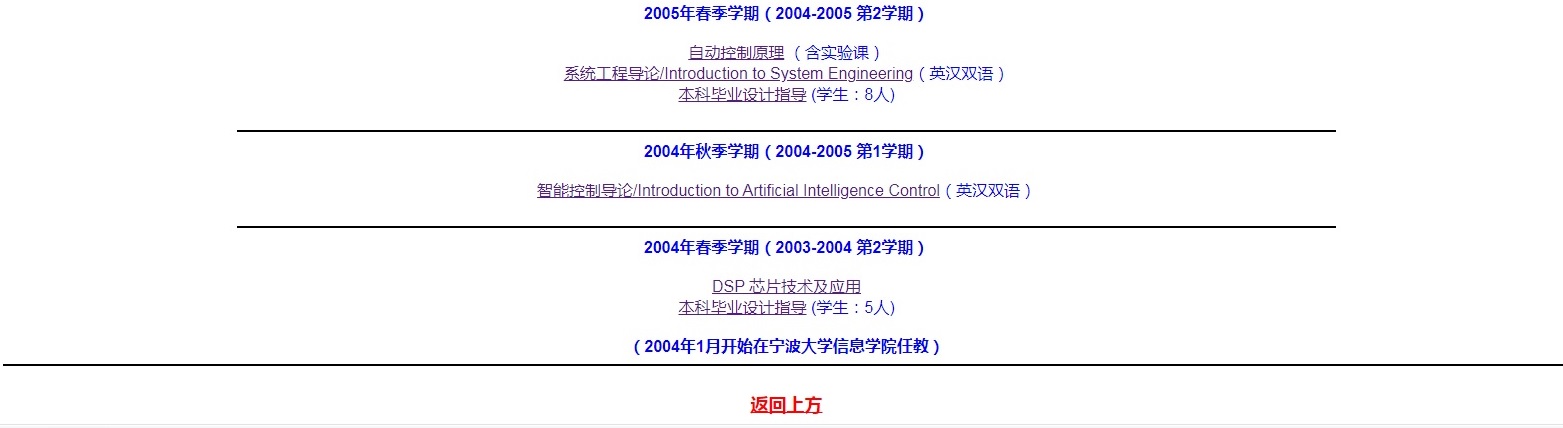 Courses taught by Ken at NBU